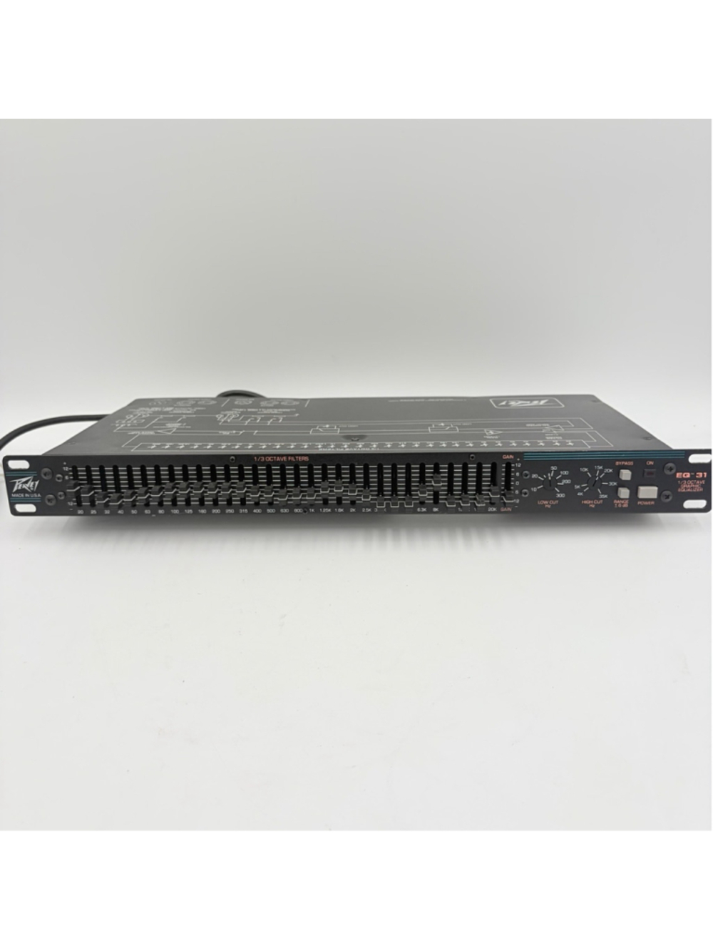 PEAVEY EQ 31 1/3 Octave 31-Band GRAPHIC EQUALIZER Rack Mount TESTED USA